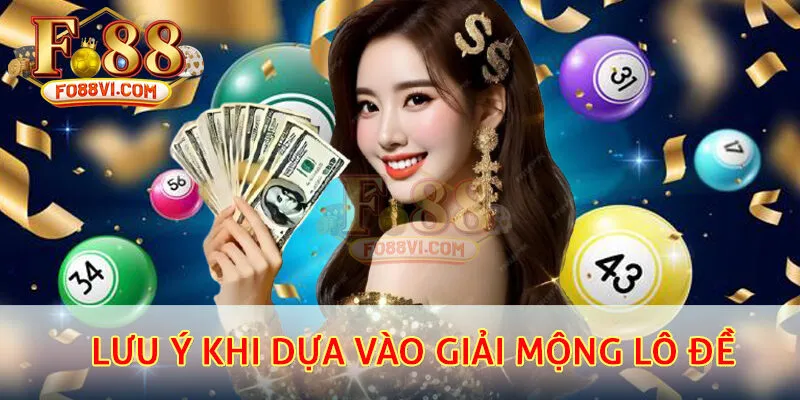 Lưu ý khi dựa vào giải mộng lô đề