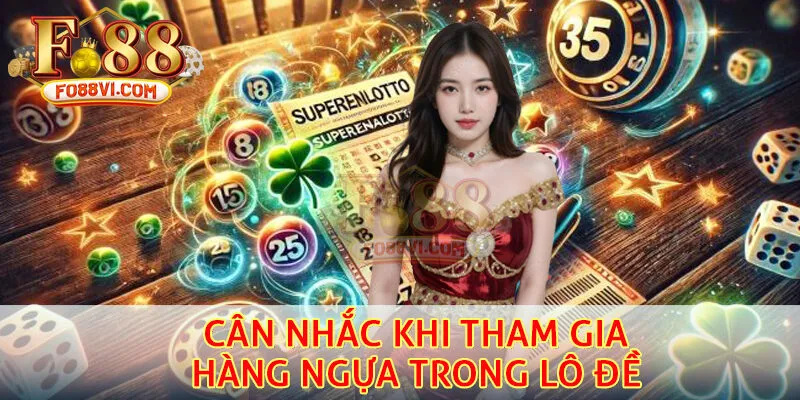 Cân nhắc khi tham gia hàng ngựa trong lô đề